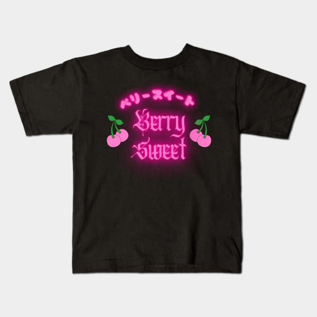 Berry sweet Kawaii Y2k design Kids T-Shirt by VantaTheArtist